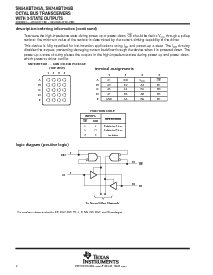 浏览型号SN74ABT245BDGVR的Datasheet PDF文件第2页