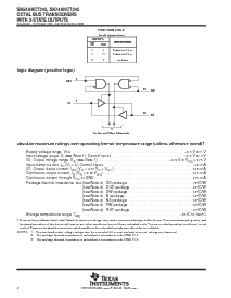 浏览型号SN74AHCT245DGVR的Datasheet PDF文件第2页