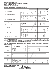 浏览型号SN74LV574ADGVRE4的Datasheet PDF文件第4页