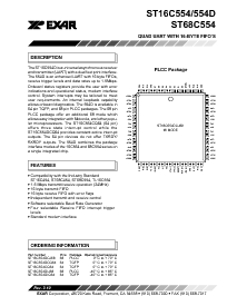 浏览型号ST16C554DIQ64的Datasheet PDF文件第1页