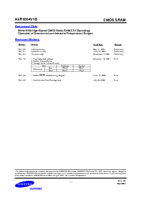 浏览型号K6R1008V1D-JC10的Datasheet PDF文件第1页