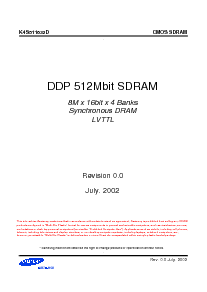 浏览型号K4S511632D-KC的Datasheet PDF文件第1页