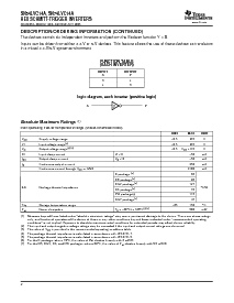 浏览型号SN74LVC14ADRG4的Datasheet PDF文件第2页