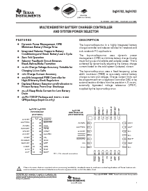 浏览型号BQ24703RHDRG4的Datasheet PDF文件第1页