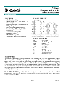 浏览型号DS1020的Datasheet PDF文件第1页