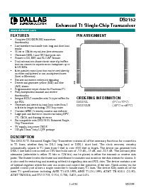 浏览型号DS2152L的Datasheet PDF文件第1页