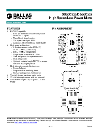 浏览型号DS80C323-ECD的Datasheet PDF文件第1页