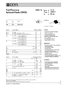 浏览型号DSEI12-12A的Datasheet PDF文件第1页