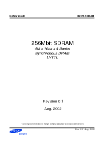 浏览型号K4S561632D-TC/L1H的Datasheet PDF文件第1页