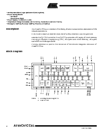 浏览型号AT89C51CC03U-RDTIM的Datasheet PDF文件第2页