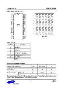 浏览型号K6R4008V1D-UI10的Datasheet PDF文件第4页