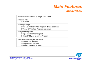浏览型号M29DW640D70ZA6的Datasheet PDF文件第7页