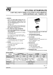 浏览型号ST7FLITE09Y0M6的Datasheet PDF文件第1页