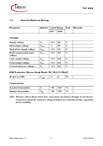 浏览型号TLE6365G的Datasheet PDF文件第4页