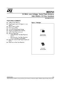 浏览型号M25P64-VME6TG的Datasheet PDF文件第1页