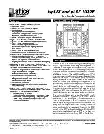 浏览型号ispLSI1032E-70LJI的Datasheet PDF文件第1页