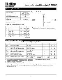 浏览型号ispLSI1032E-80LT的Datasheet PDF文件第4页