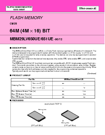 浏览型号MBM29LV651UE-90的Datasheet PDF文件第1页