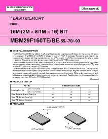 浏览型号MBM29F160TE-90的Datasheet PDF文件第1页