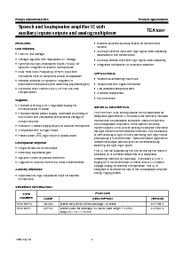浏览型号TEA1097的Datasheet PDF文件第2页