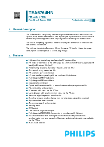 浏览型号TEA5764HN的Datasheet PDF文件第1页