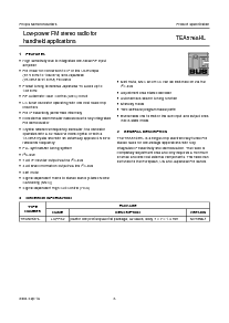 浏览型号TEA5768HL的Datasheet PDF文件第3页