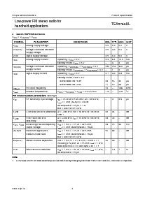 浏览型号TEA5768HL的Datasheet PDF文件第4页