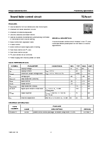 浏览型号TEA6321T的Datasheet PDF文件第2页