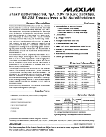 浏览型号MAX3221ECAE的Datasheet PDF文件第1页