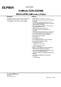 浏览型号EDE5116AFSE的Datasheet PDF文件第1页