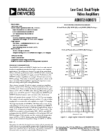 浏览型号AD8073JR-REEL7的Datasheet PDF文件第1页