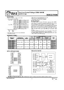 浏览型号BS62LV4006EIP70的Datasheet PDF文件第1页