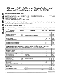 浏览型号MAX1286EKA-T的Datasheet PDF文件第2页