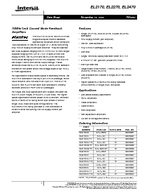 浏览型号EL2170CS-T7的Datasheet PDF文件第1页