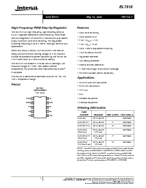 浏览型号EL7515IYZ-T7的Datasheet PDF文件第1页