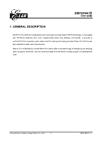 浏览型号EM78P447SBWM的Datasheet PDF文件第3页