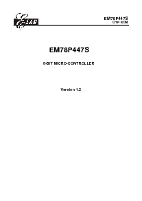 浏览型号EM78P447的Datasheet PDF文件第1页