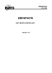 浏览型号EM78P447NAP的Datasheet PDF文件第1页