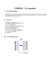 浏览型号EM83010的Datasheet PDF文件第1页