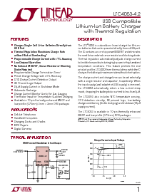 浏览型号LTC4053EMSE-4.2的Datasheet PDF文件第1页