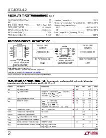 浏览型号LTC4053EMSE-4.2的Datasheet PDF文件第2页