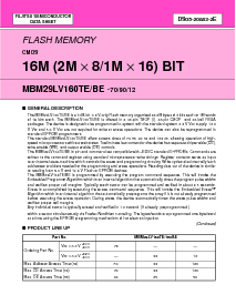 浏览型号29LV160BE的Datasheet PDF文件第1页