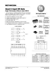 浏览型号MC74HC32ADR2的Datasheet PDF文件第1页