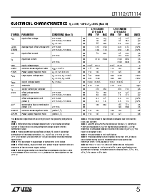浏览型号LT1112AMJ8的Datasheet PDF文件第5页