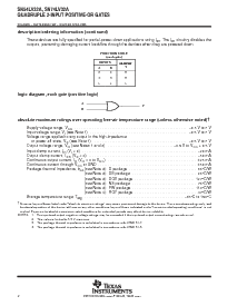 浏览型号SN74LV32APWTG4的Datasheet PDF文件第2页