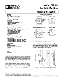 浏览型号AD8062ARM-REEL7的Datasheet PDF文件第1页