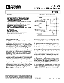 浏览型号AD8302ARU的Datasheet PDF文件第1页