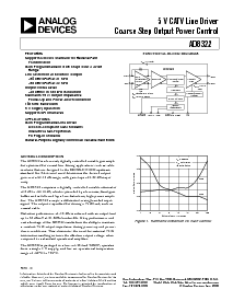 浏览型号AD8322ARU的Datasheet PDF文件第1页