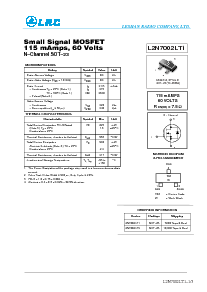浏览型号2N7002LT1的Datasheet PDF文件第1页
