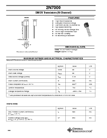 浏览型号2N7000的Datasheet PDF文件第1页